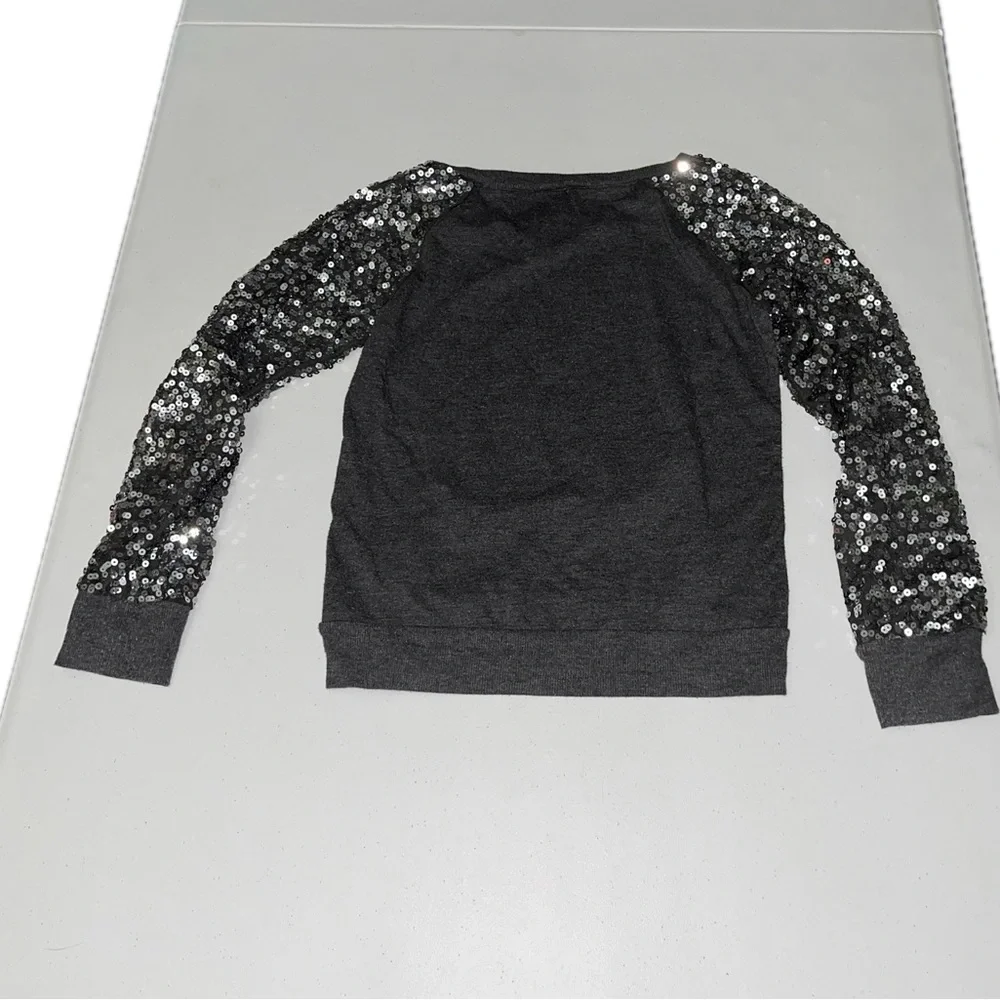 💜 Justice Sequins Sparkly Graphic Shirt